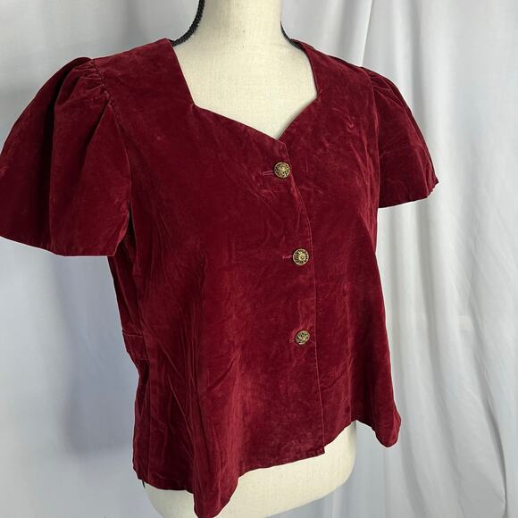 Adorable Vintage Velvet Top - Picture 3 of 8